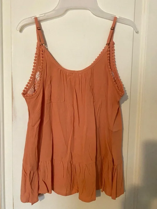 Love on a hanger Orange Floral-Embroidered Spaghetti-Strap Cami - Picture 4 of 4
